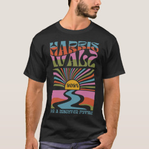 Harris für ein glänzendes Morgen 2024 Boho Ästheti T-Shirt