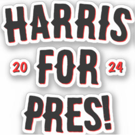 Harris für Präsident 2024 Aufkleber
