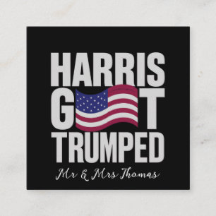 Harris Got Trumps ultimativen politischen Humor Quadratische Visitenkarte