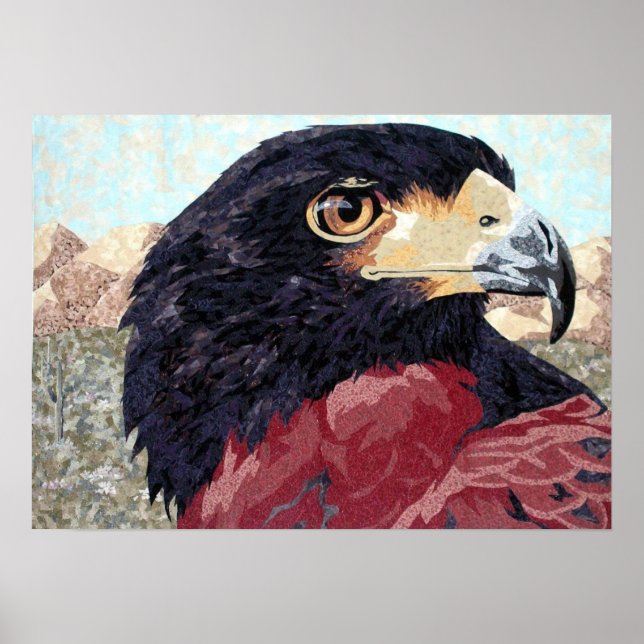 Harris Hawk-textile Poster (Vorne)