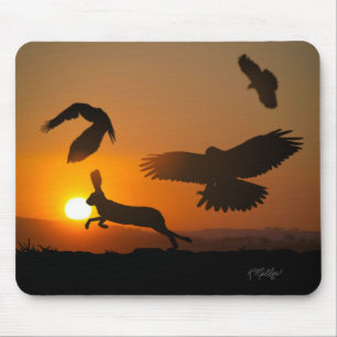 Harris Hawks jagen Mousepad