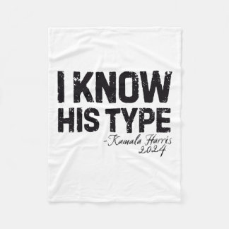 Harris ich kenne seinen Typ Funny Quote U.s. Wahl  Fleecedecke