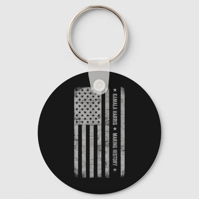 Harris Making History Grunge erschüttert Amerikane Schlüsselanhänger (Vorderseite)