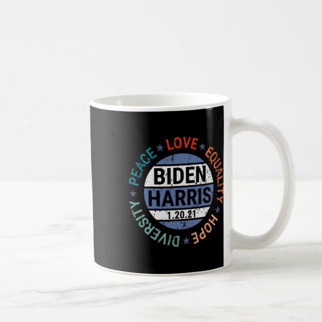 Harris Peace Liebe Equality Hope Diversity Januar Kaffeetasse (Rechts)