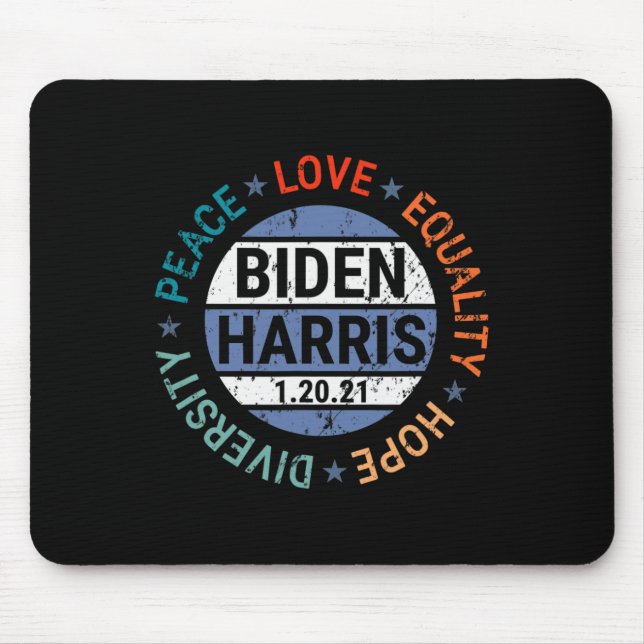 Harris Peace Liebe Equality Hope Diversity Januar Mousepad (Vorne)