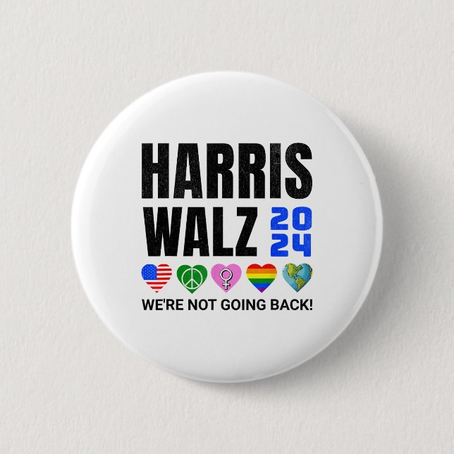 Harris Peace Liebe Equality Lgbt Human Rights Hope Button (Vorderseite)