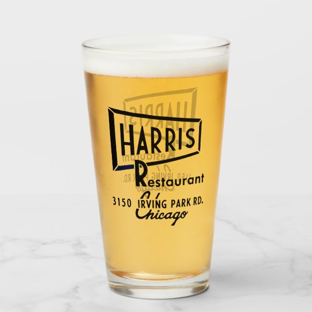 Harris Restaurant, Chicago, Illinois Glas (Vorne (Gefüllt))