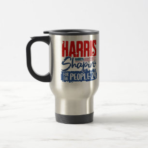 Harris Shapiro 2024 Für das Volk US-Flagge Reisebecher