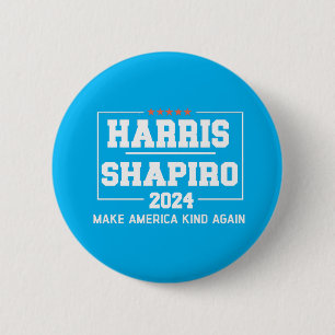 Harris Shapiro 2024 Mach Amerika wieder freundlich Button