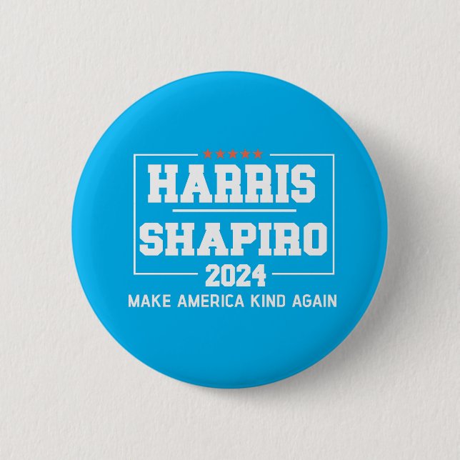Harris Shapiro 2024 macht Amerika wieder gut Button (Vorderseite)