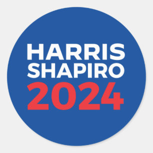 HARRIS SHAPIRO 2024 RUNDER AUFKLEBER