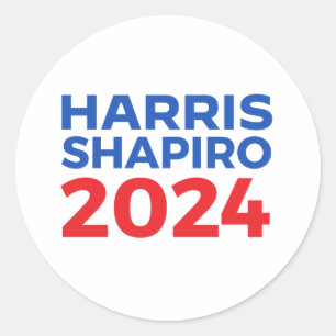 HARRIS SHAPIRO 2024 RUNDER AUFKLEBER