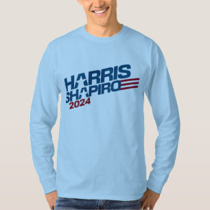 Harris Shapiro 2024 Sterne und Streifen Patriotisc T-Shirt