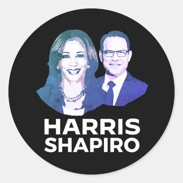 HARRIS SHAPIRO RUNDER AUFKLEBER (Vorderseite)