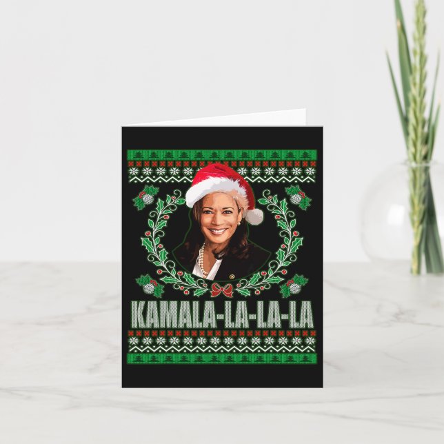 Harris Shirt Kamala La La La La Women's Ugly Chris Karte (Vorderseite)