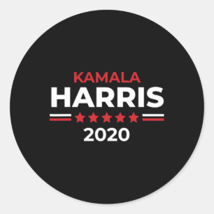 Harris Shirt Präsident Kampagne 2020 1 Runder Aufkleber
