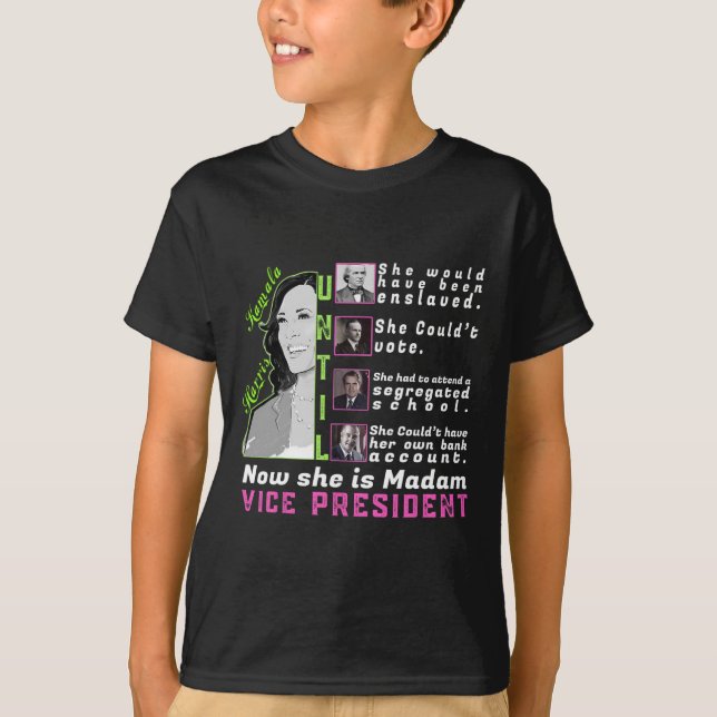 Harris T Shirt - Kamala Harris Vp - Schwarze Gesch (Vorderseite)