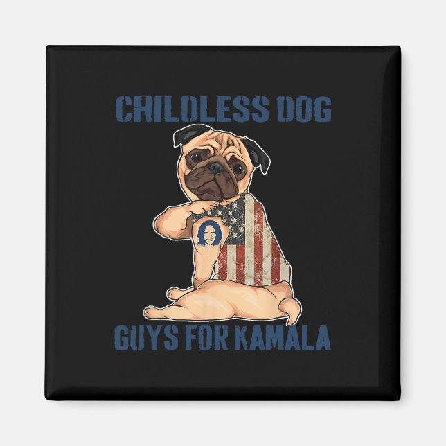 Harris Tattoo Childless Dog Ladys Typ stimmen für  Magnet (Vorne)