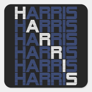 HARRIS-Textstapel Quadratischer Aufkleber