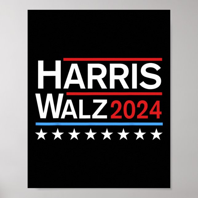 Harris Tim Walz 2024 Poster (Vorne)