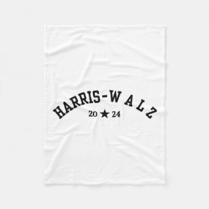 Harris Tim Walz Baseball Schriftart 2024 Wahl Fleecedecke