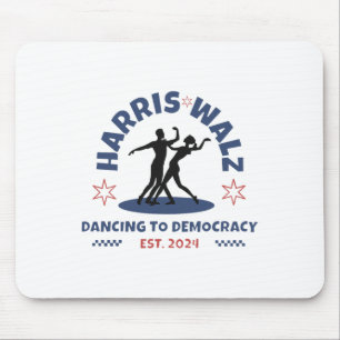 Harris Tim Walz Walzer 2024 Tanzen für die Demokra Mousepad