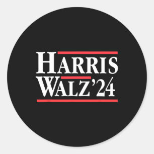 Harris Tim Waschheimer 2024 Demokratisches Ticket Runder Aufkleber