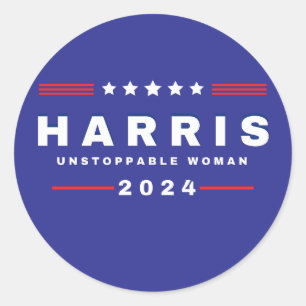 Harris Unstoppable Women Wahl 2024 Runder Aufkleber