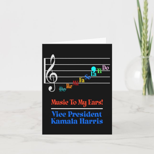 Harris Vp Music To My Oars Do-re-mi Comma-la Karte (Vorderseite)