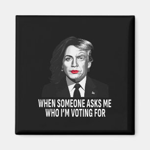 Harris Vs Donald Trump Funny Election Meme Magnet