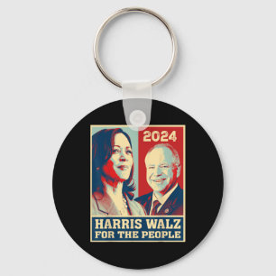Harris W 2024 Für die Demokraten stimmen Kamala ab Schlüsselanhänger