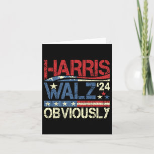 Harris W Offensichtlich! Harris Waltz Wahl 2024 Karte