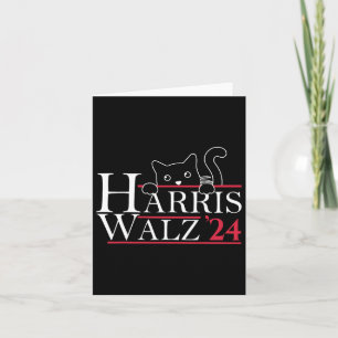 Harris Waltz 2024 Funny Cat Lady Kamala Harris Tim Karte