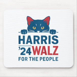 Harris Waltz 2024 für das Volk Funny Cat Lady Ka Mousepad