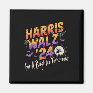Harris Waltz 2024 für ein glänzendes Hallowee Magnet