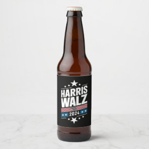 Harris Waltz 2024 Kamala Harris Tim Waltz 2024 Bierflaschenetikett