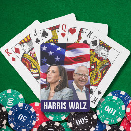 Harris Waltz 2024 - Kamala Harris Tim Waltz Spielkarten