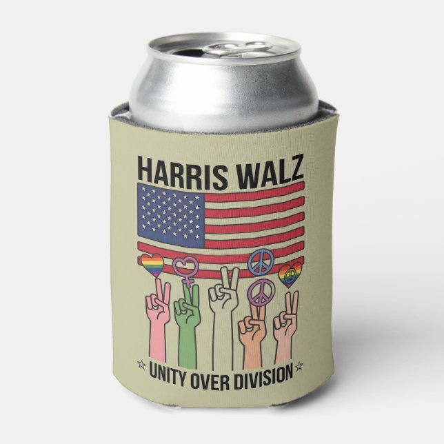Harris Waltz 2024 Unity over Division Dosenkühler (Kanne Vorderseite)