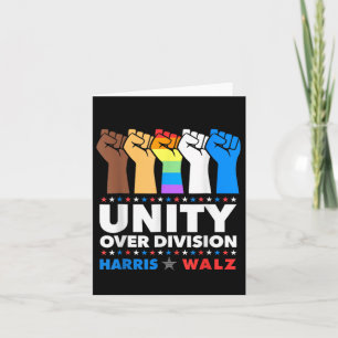 Harris Waltz 2024 Unity over Division Kamala Harri Karte