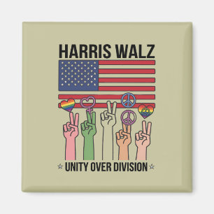 Harris Waltz 2024 Unity over Division Magnet