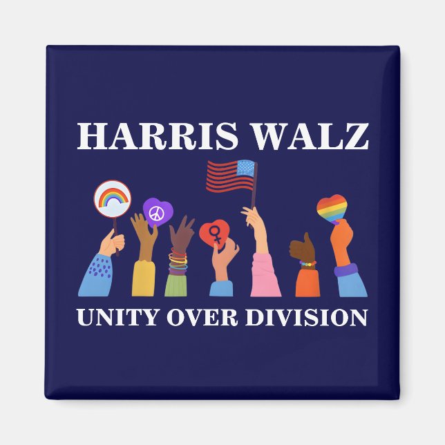 Harris Waltz 2024 Unity over Division Magnet (Vorne)