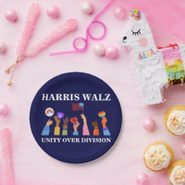 Harris Waltz 2024 Unity over Division Pappteller