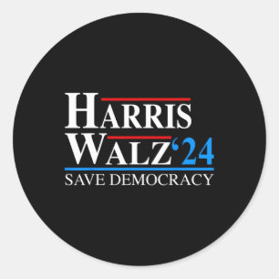 Harris Waltz 2024 Vizepräsident Kamala Harris Tim Runder Aufkleber