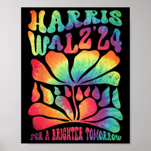 Harris Waltz 2024 Wahl für ein gläseres Morgen Poster