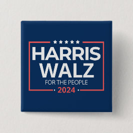 Harris Waltz 2024 Wahl Kamala Harris Tim Waltz Button