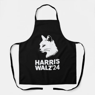 Harris Waltz 2024 Wahl Lustige Katze Kamala Tim  Schürze