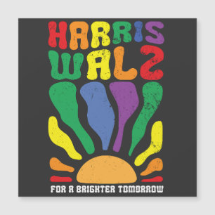 Harris Waltz für ein Brighter Tomorrow Kamala LGBT Magnetkarte