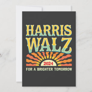 Harris Waltz für eine Brighter Tomorrow Kamala Har Einladung