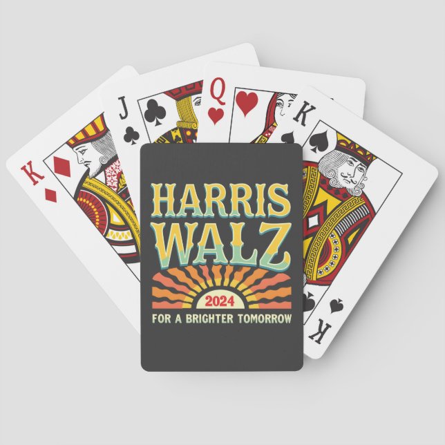 Harris Waltz für eine Brighter Tomorrow Kamala Har Spielkarten (Rückseite)