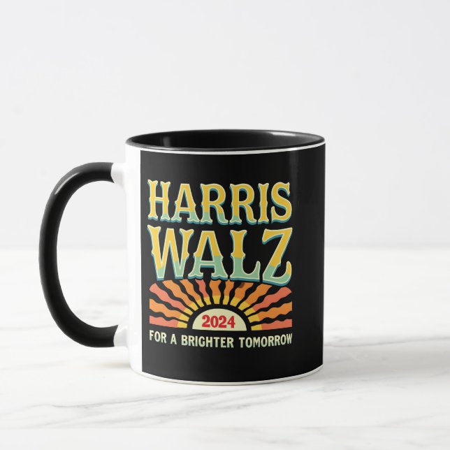 Harris Waltz für eine Brighter Tomorrow Kamala Har Tasse (Links)